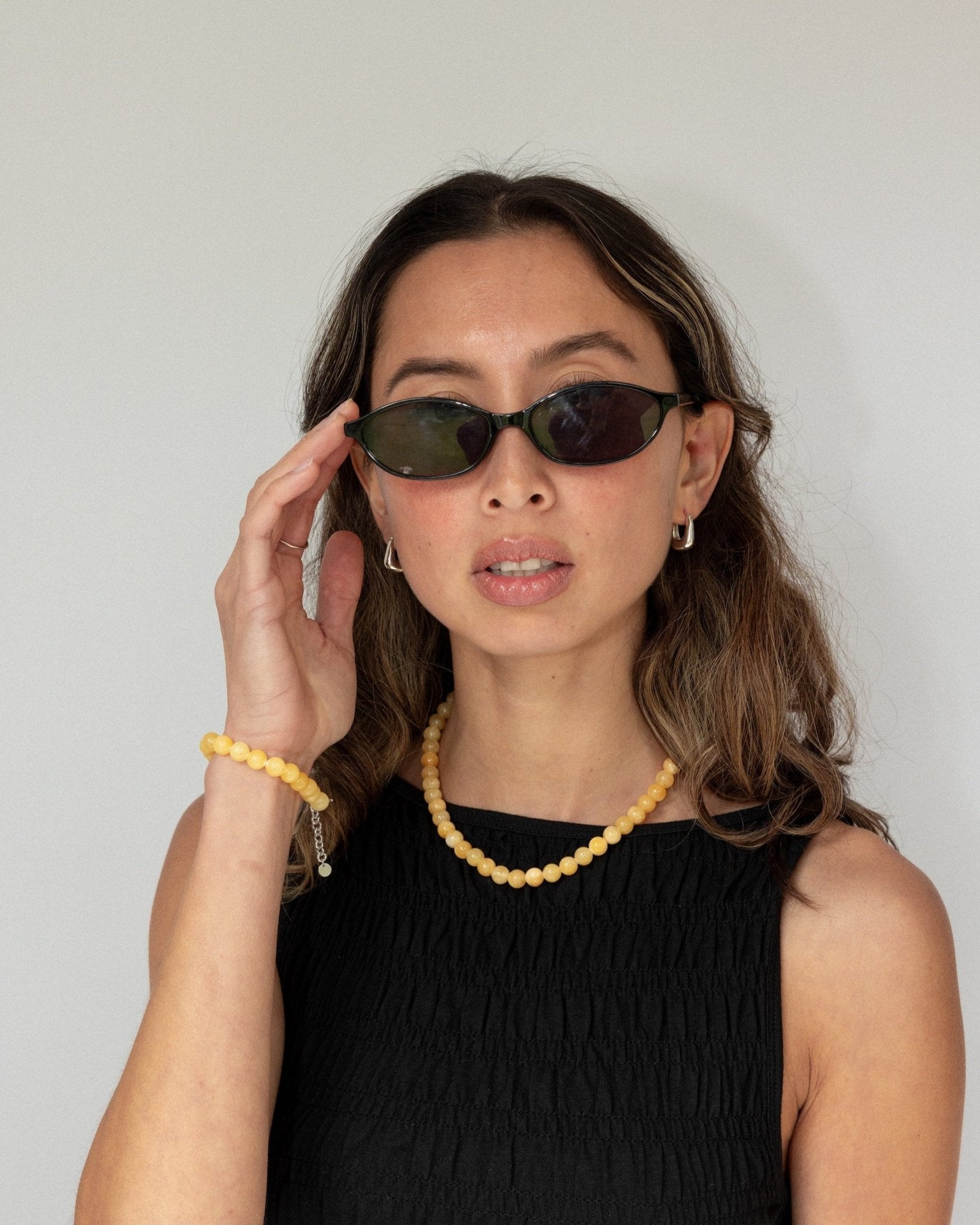 'Brie' Butter Bead Bracelet - Lines & Current