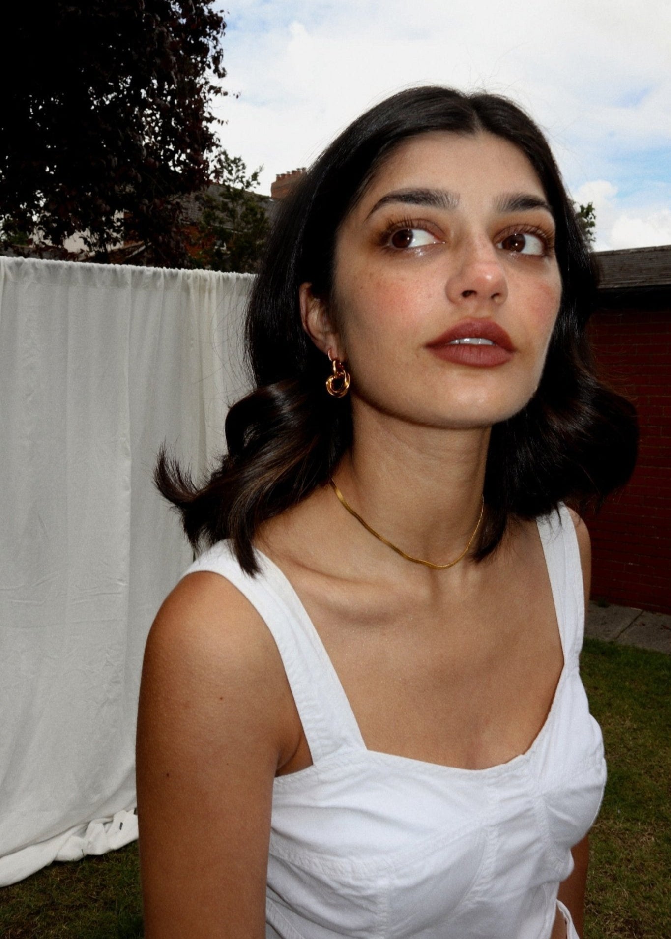 'Eliason' Interlocked Knot Earrings - Lines & Current