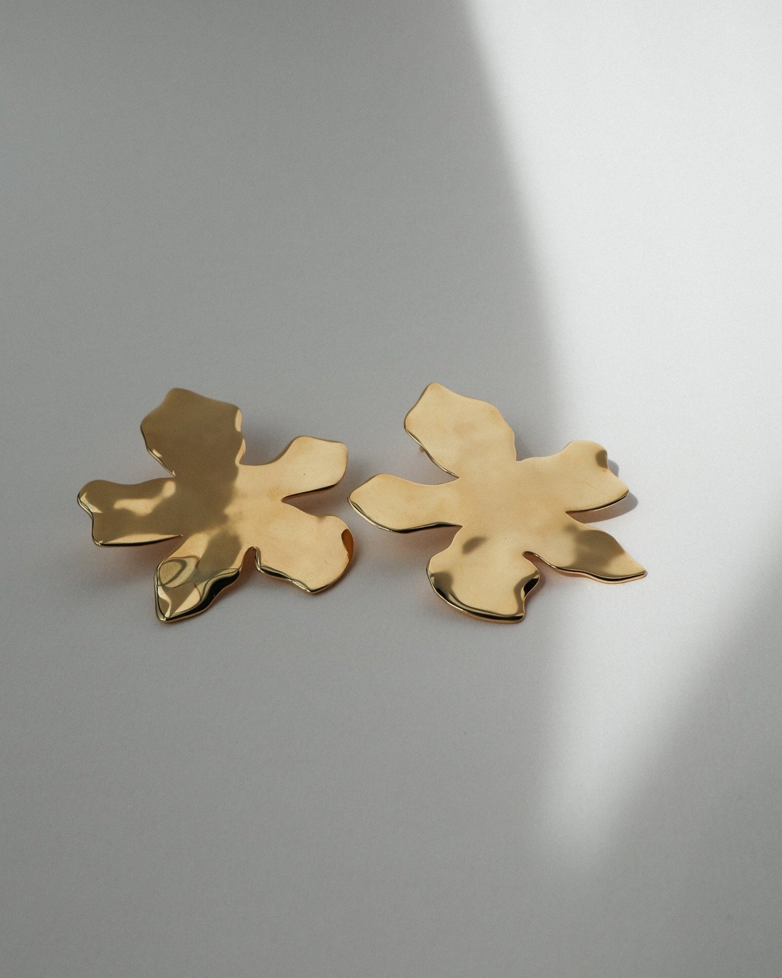 'Fleur' Form Earrings - Lines & Current