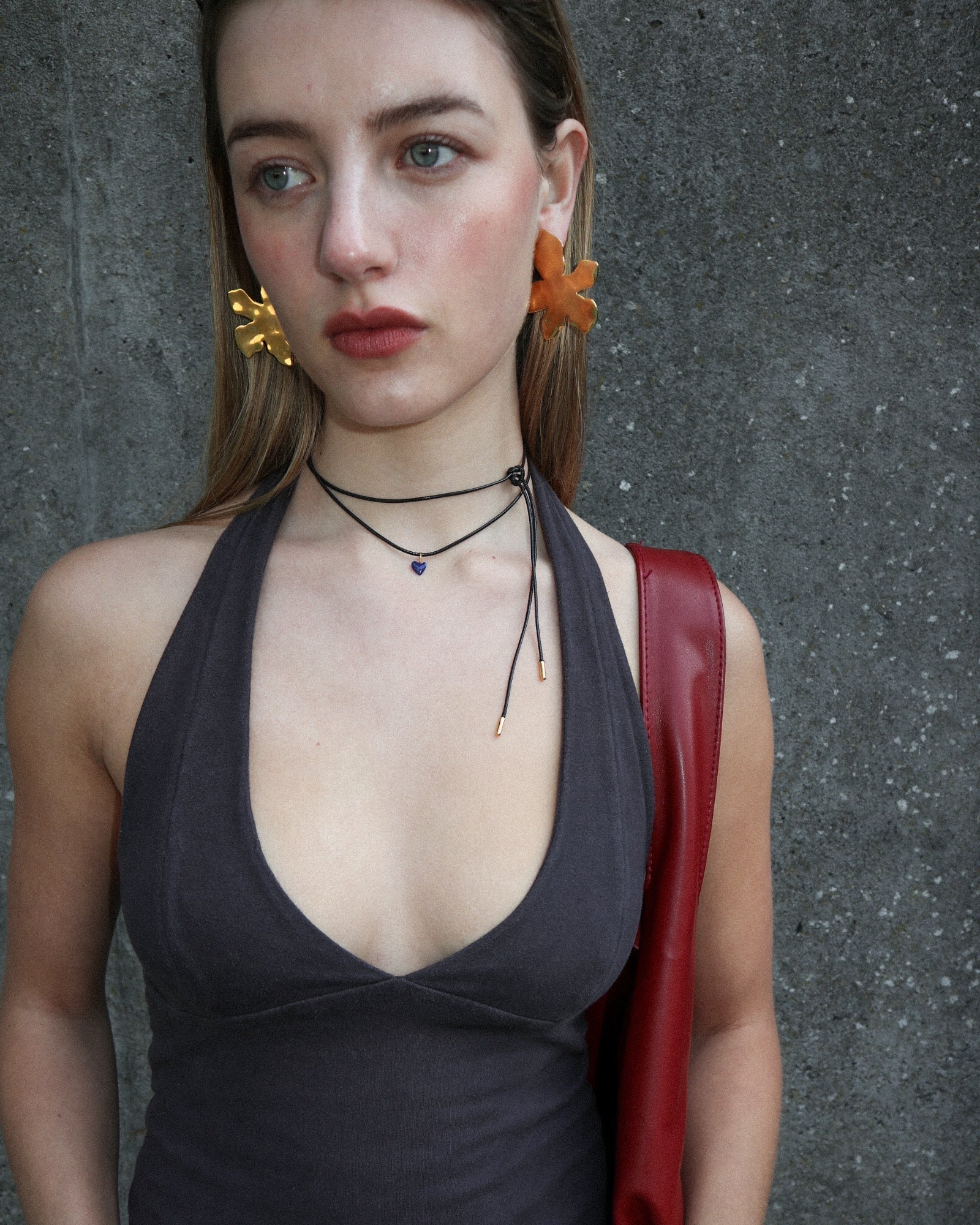 'Fleur' Form Earrings - Lines & Current