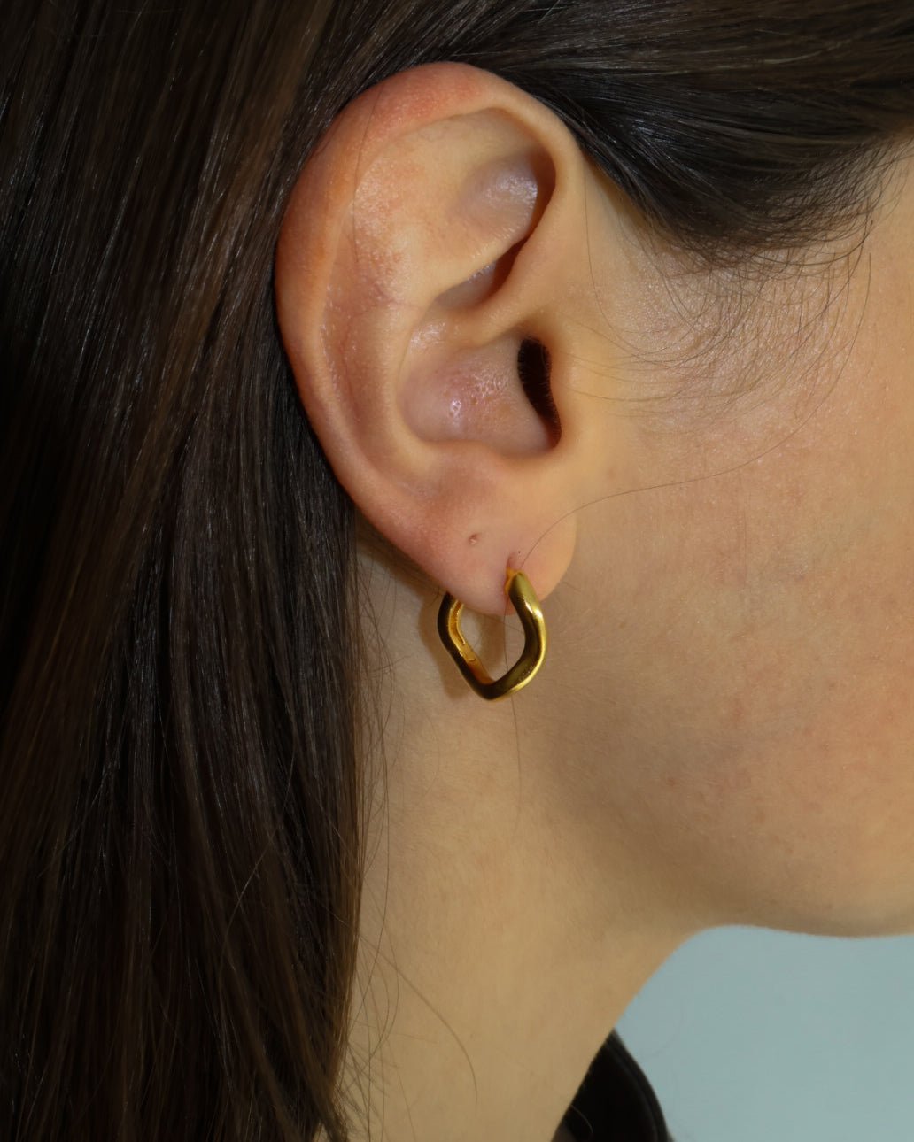 'Flo' Hoop Earrings - Lines & Current