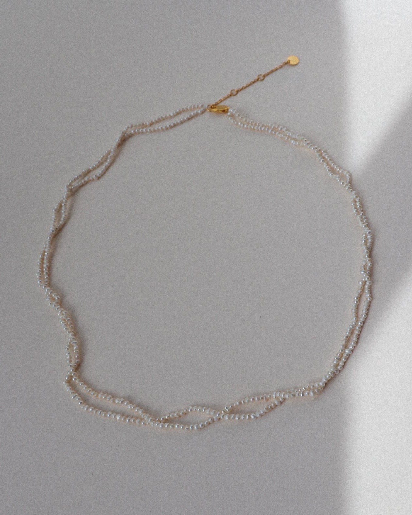 'Isla' Double Strand Pearl Necklace - Lines & Current