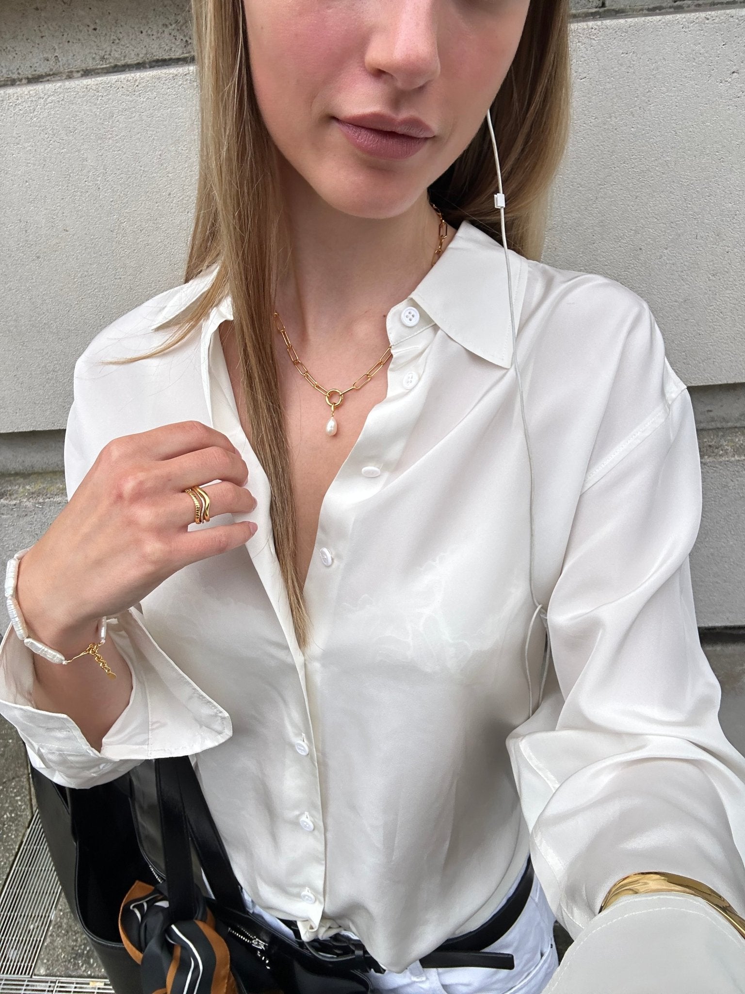 'Linea' Pearl Bracelet - Lines & Current