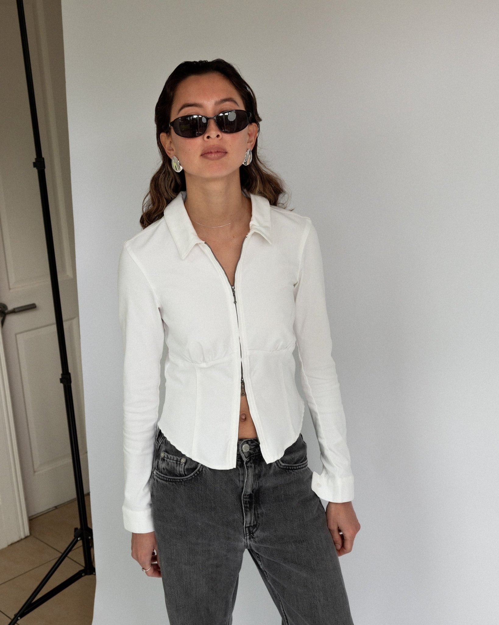 'Pia' Petal Earrings - Lines & Current