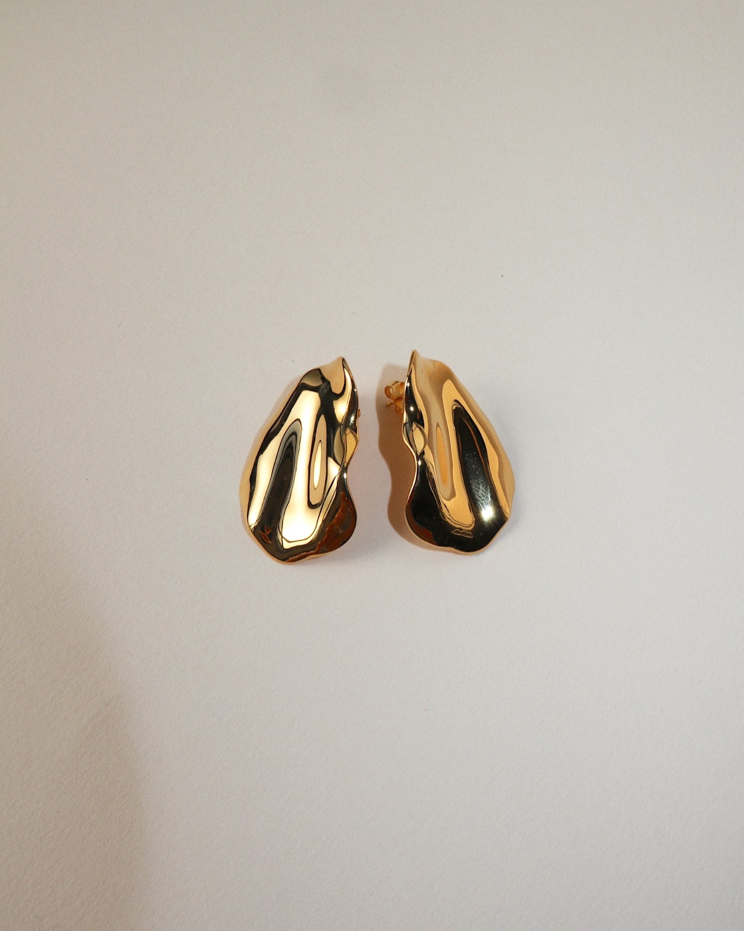 'Pia' Petal Earrings - Lines & Current