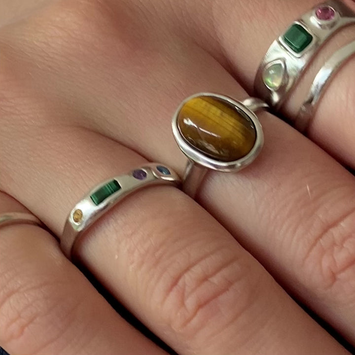 'Sofia' Five Gemstone Ring