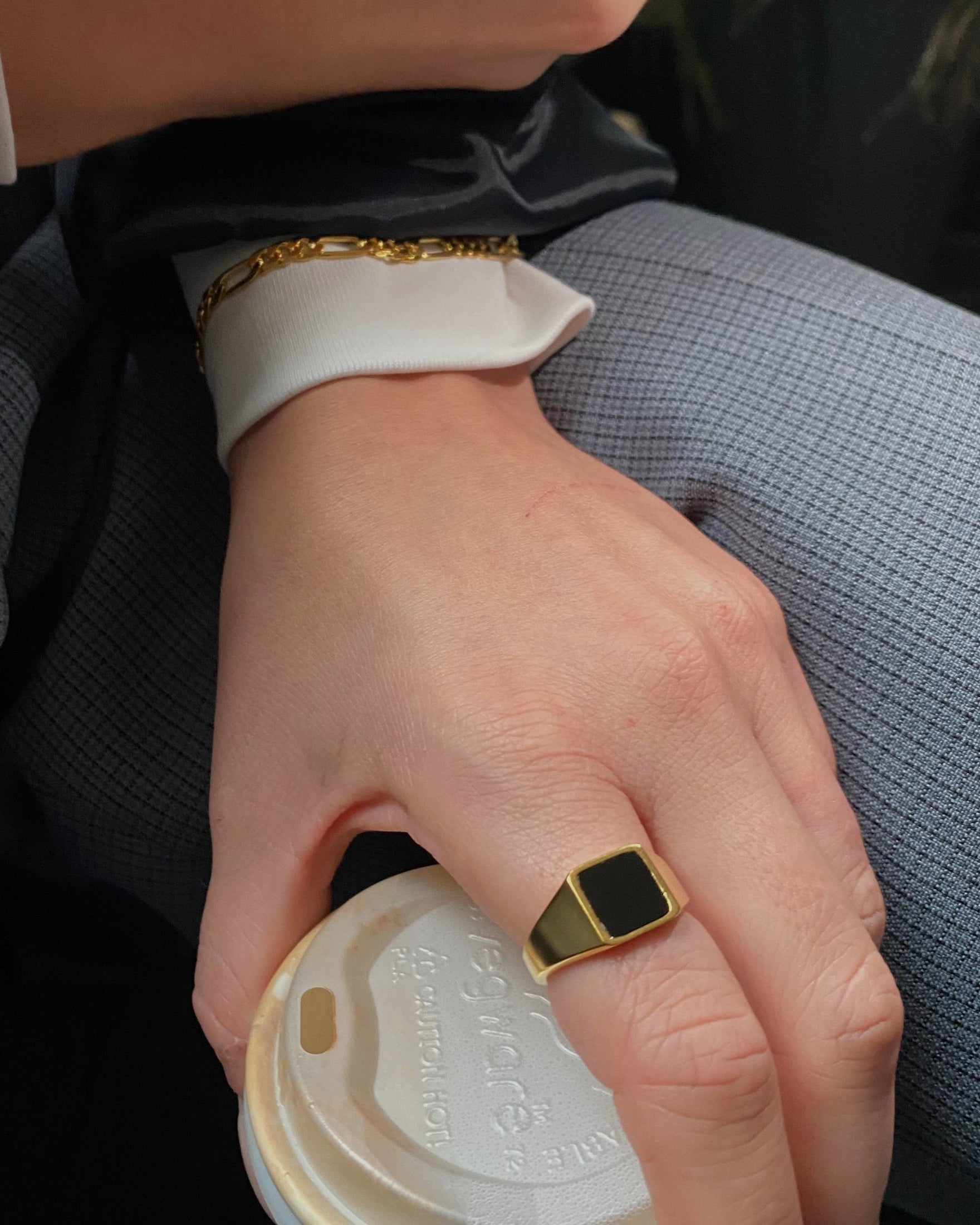 Dark 'Marlowe' Signet Ring – LINES AND CURRENT