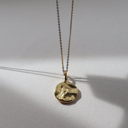 Oceane Drip Pendant in sterling Silver and 18k gold plating