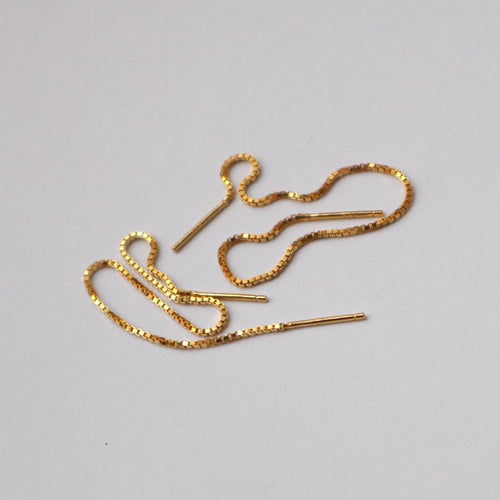 'Taylor' Thread Earrings - Lines & Current