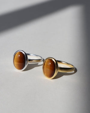 'Tiger's Eye' Oval Ring