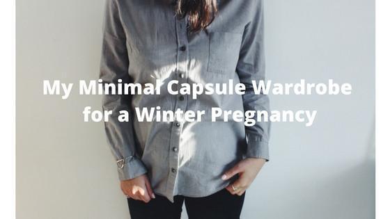 My Minimal Capsule Wardrobe for a Winter Pregnancy - Lines & Current