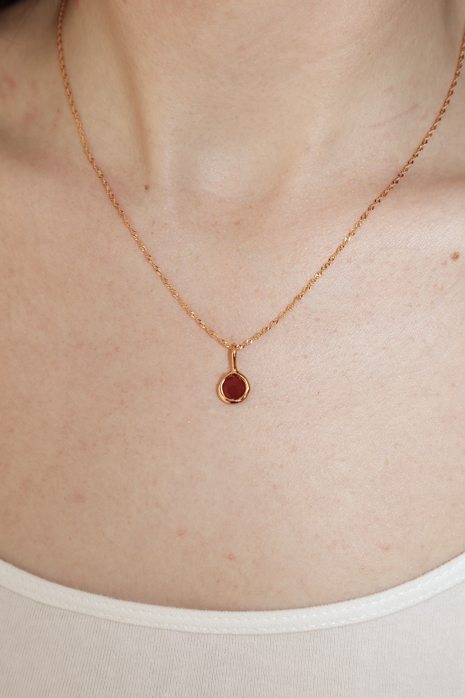 &#39;Jörd&#39; Birthstone Pendant Necklace