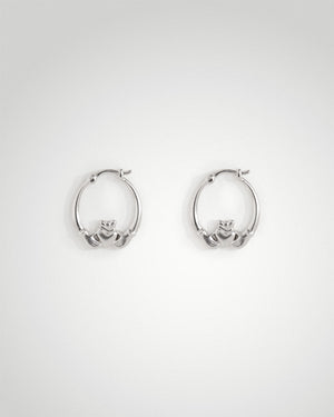 'Claddagh' Mid Hoops