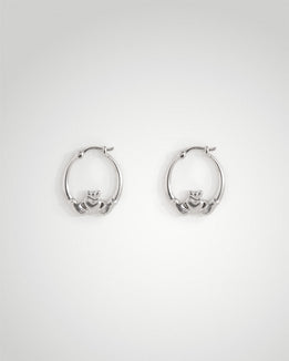 'Claddagh' Mid Hoops