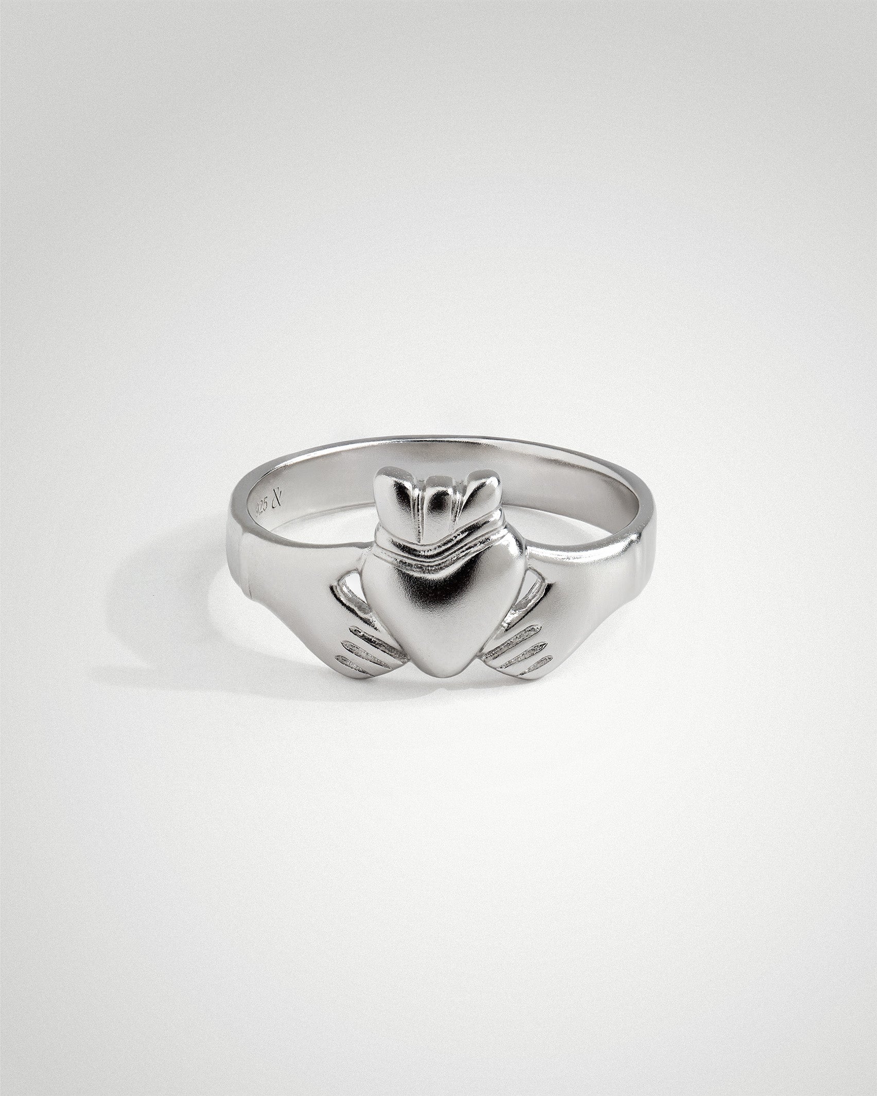 Sterling silver Claddagh ring by Lines & Current