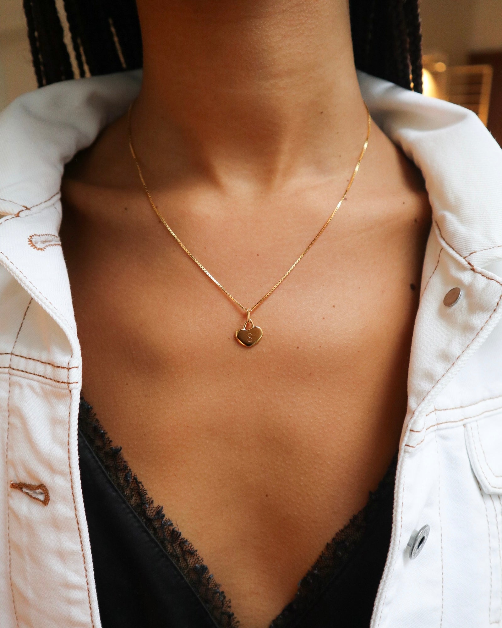 &#39;Locked In&#39; Love Heart Necklace