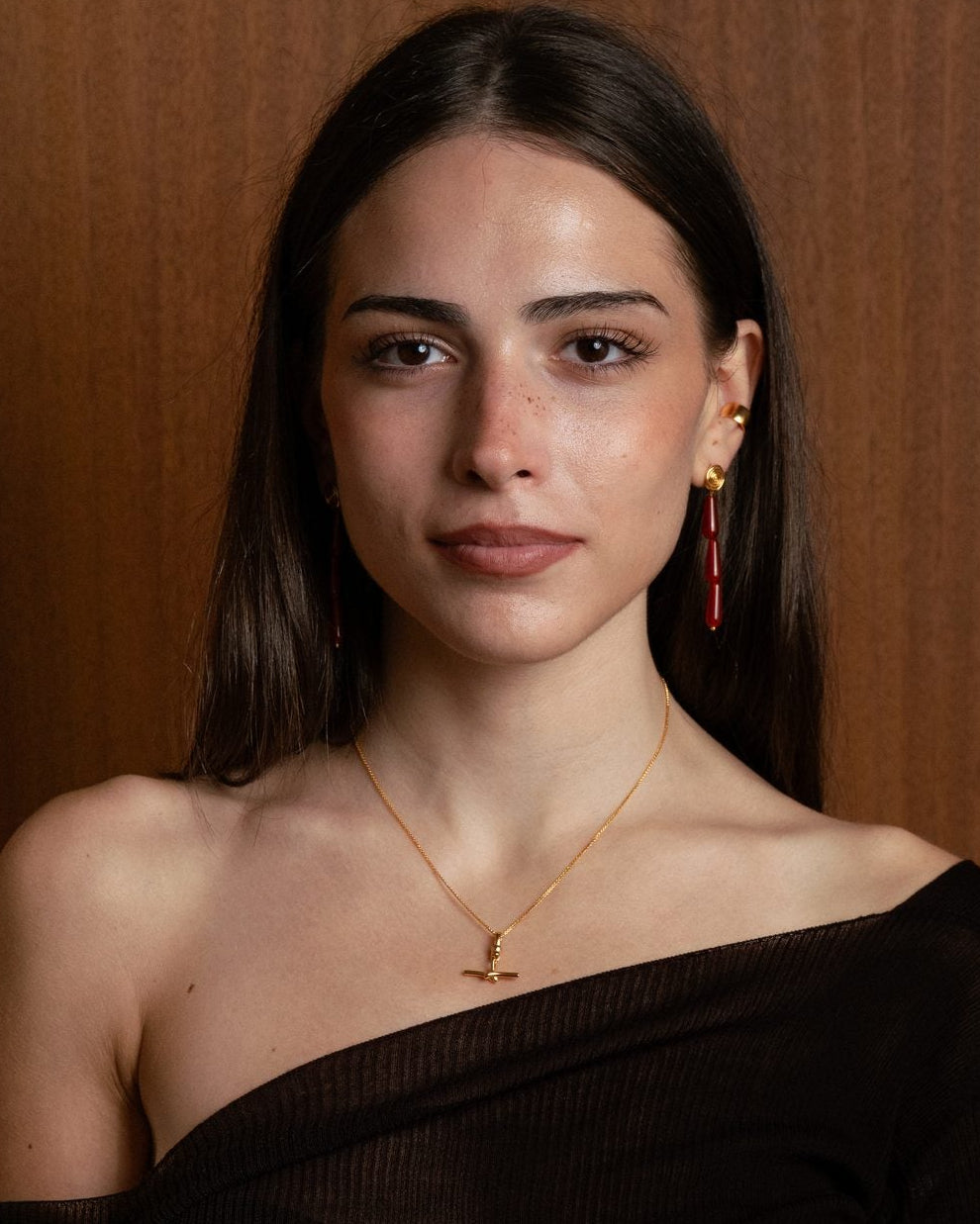 carnelian drop earrings