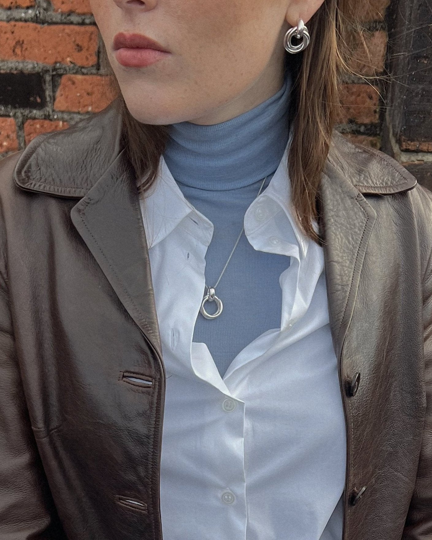 &#39;Eliason&#39; Interlocked Knot Necklace