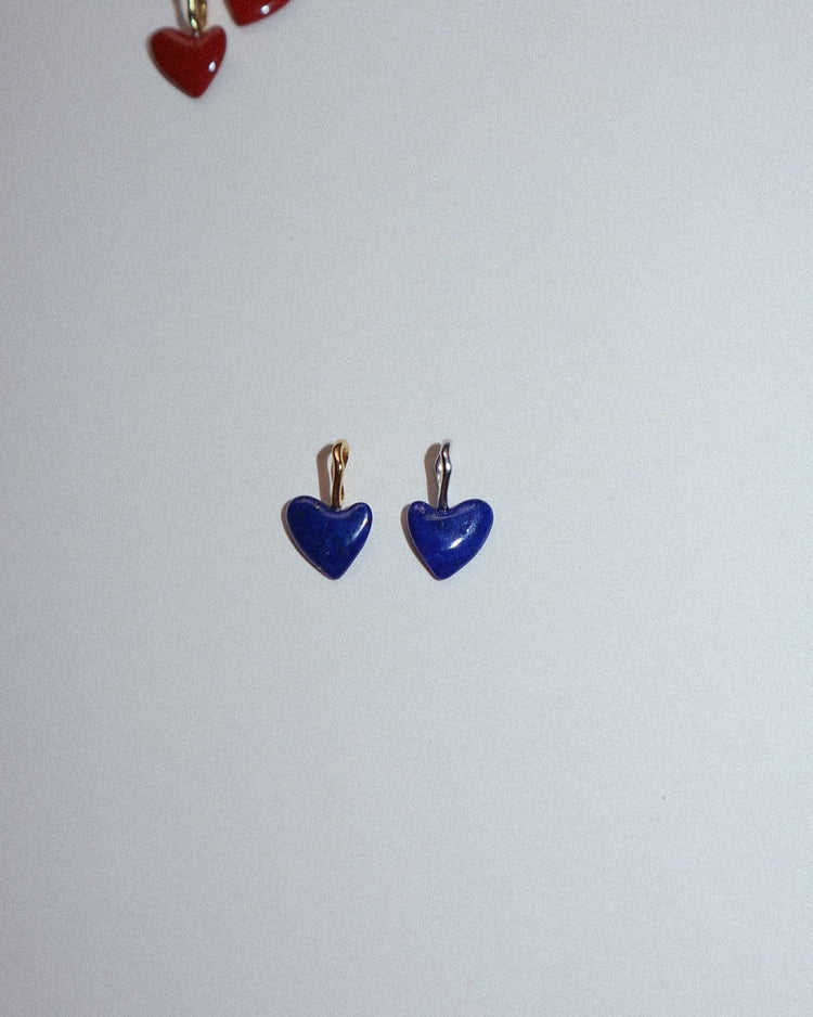'Andie' Tiny Heart Charm - Lines & Current