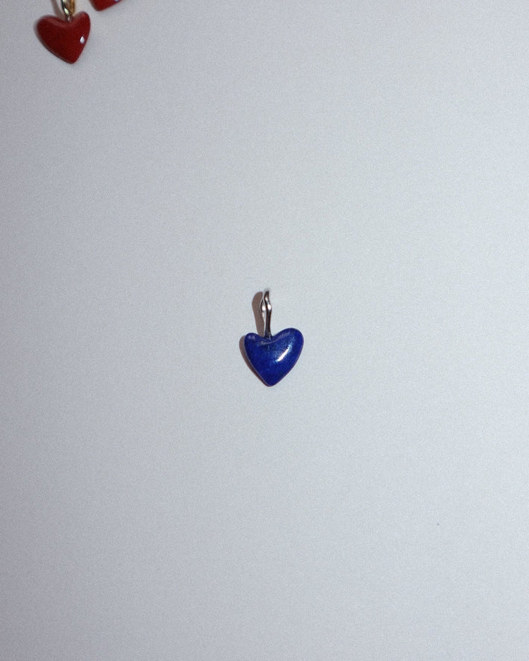 'Andie' Tiny Heart Charm - Lines & Current