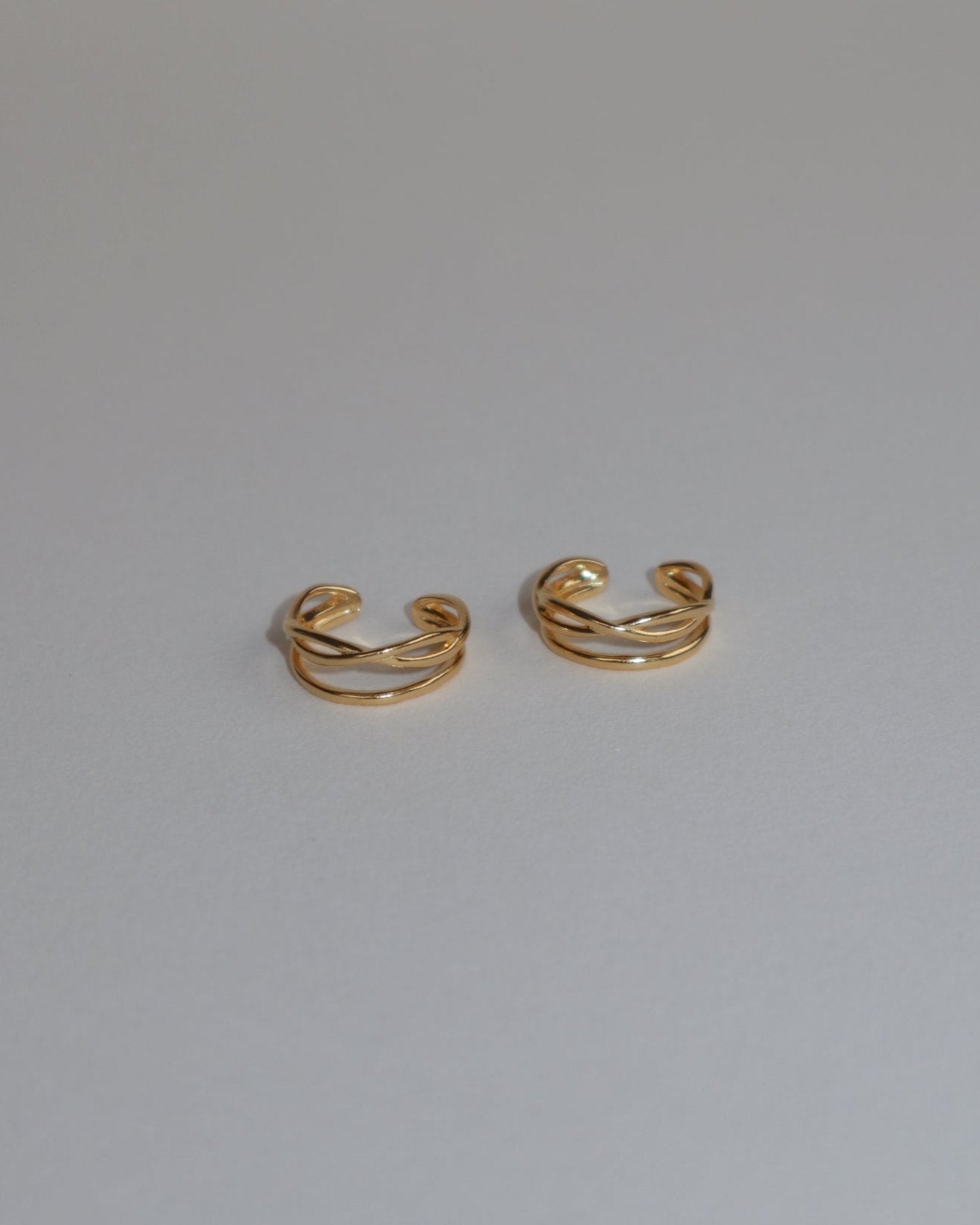 &#39;Ayda&#39; Intertwined Ear Cuffs - Lines &amp; Current