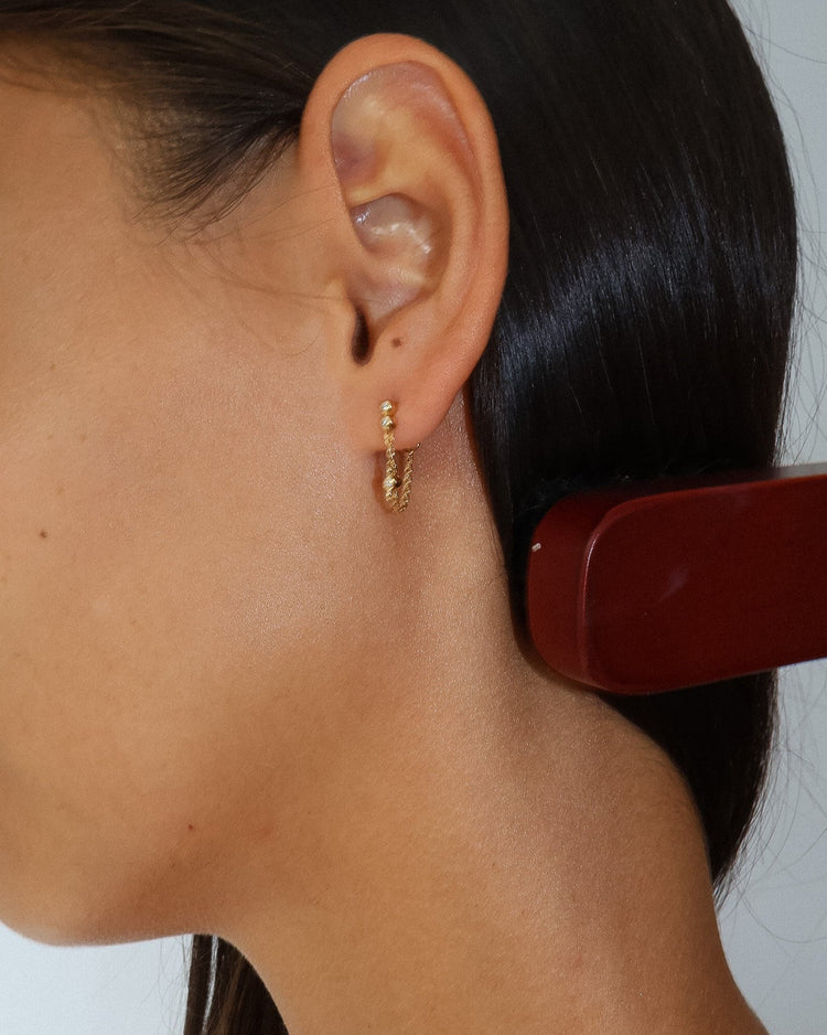 'Bianca' CZ Thread Earrings - Lines & Current