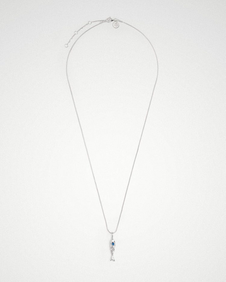 Blue 'Jean' Fish Necklace - LINES AND CURRENT