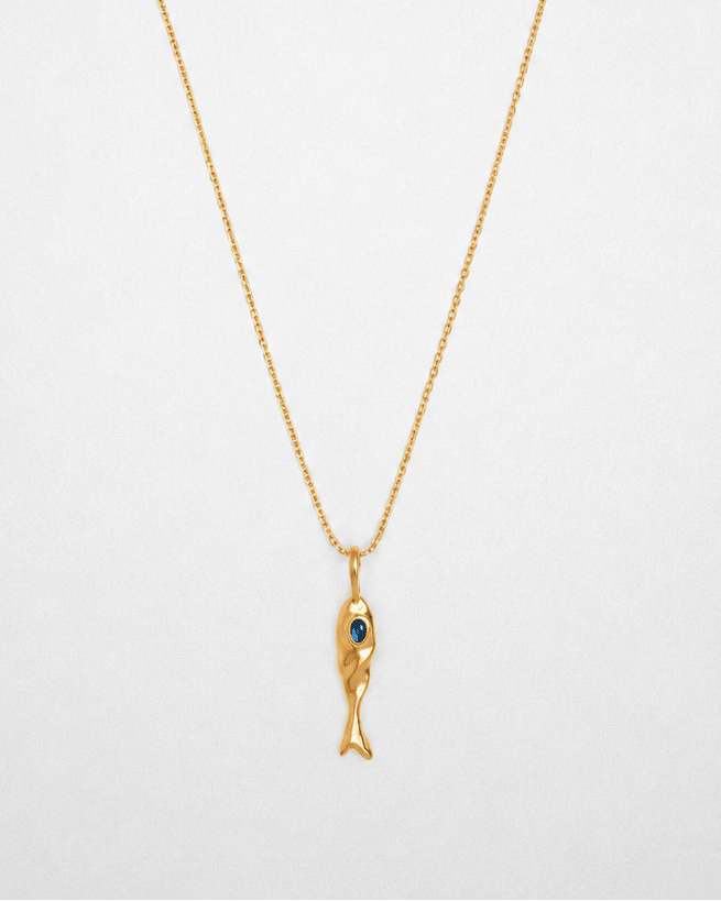 Blue 'Jean' Fish Necklace - LINES AND CURRENT