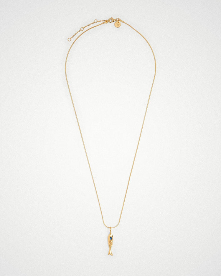 Blue 'Jean' Fish Necklace - LINES AND CURRENT