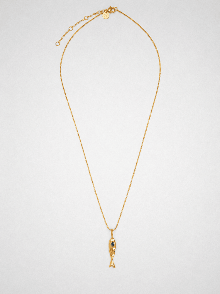 Blue 'Jean' Fish Necklace - LINES AND CURRENT