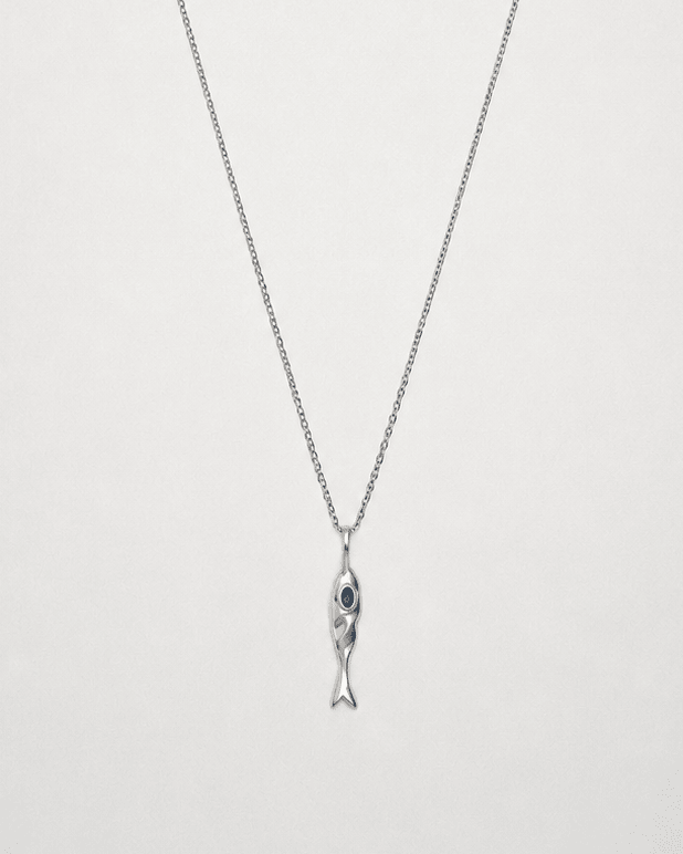 Blue 'Jean' Fish Necklace - LINES AND CURRENT