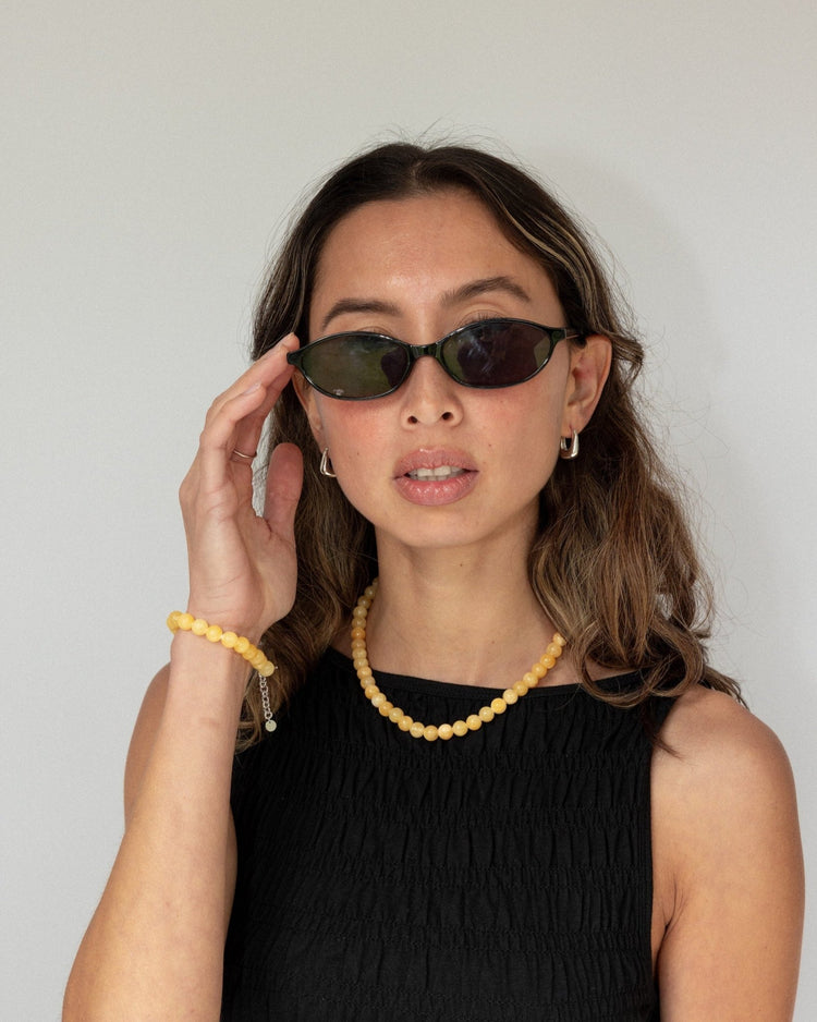 'Brie' Butter Bead Bracelet - Lines & Current