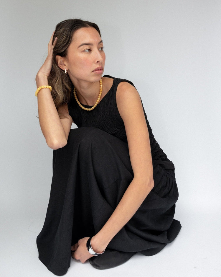 'Brie' Butter Bead Bracelet - Lines & Current