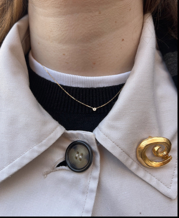 'Hansley' 18K Diamond Necklace