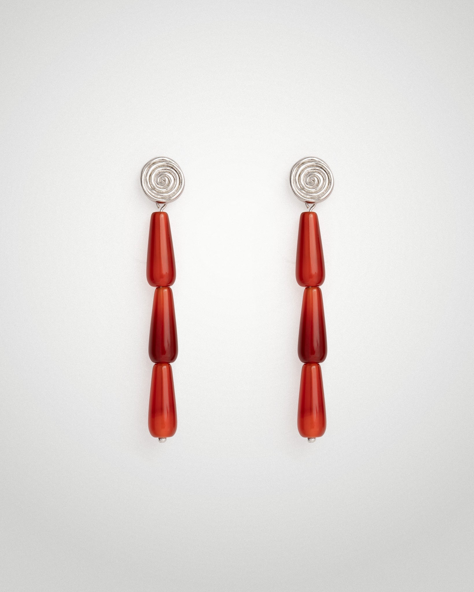 'Calla' Carnelian Drop Earrings - LINES AND CURRENT