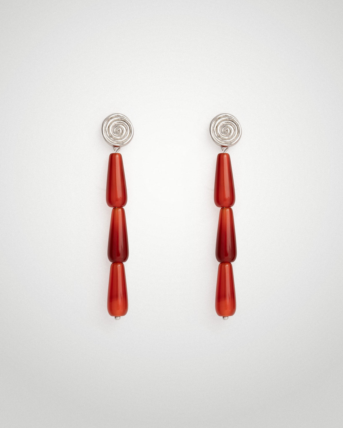 Calla Carnelian Drop Earrings