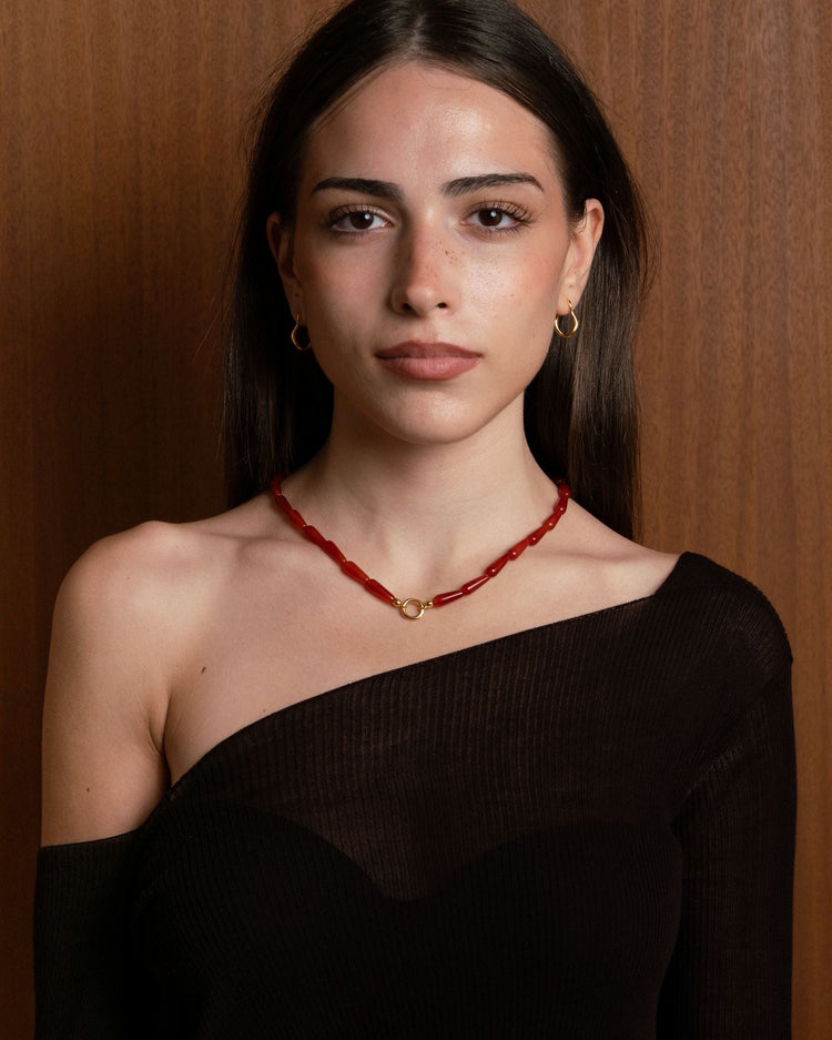 'Calla' Carnelian Necklace - LINES AND CURRENT