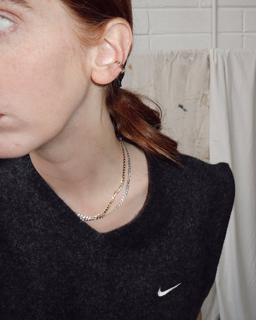 &#39;Carrie&#39; Curb Chain Necklace - Lines &amp; Current