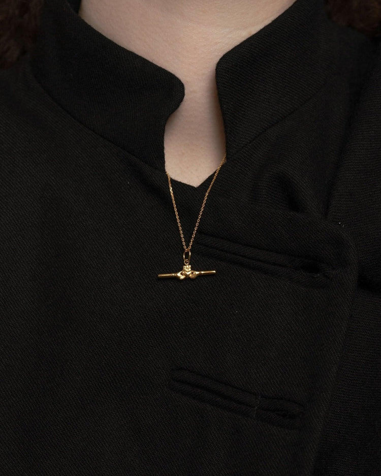 'Claddagh' Bar Necklace - LINES AND CURRENT