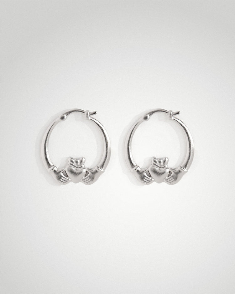 'Claddagh' Large Hoops - LINES AND CURRENT