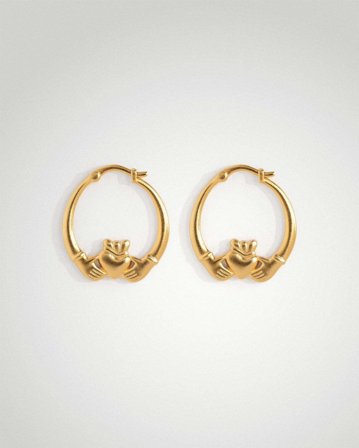 'Claddagh' Large Hoops - LINES AND CURRENT