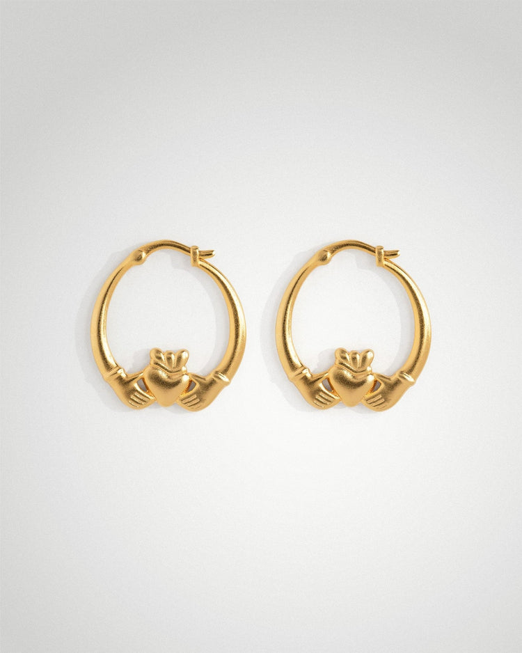 'Claddagh' Large Hoops - LINES AND CURRENT