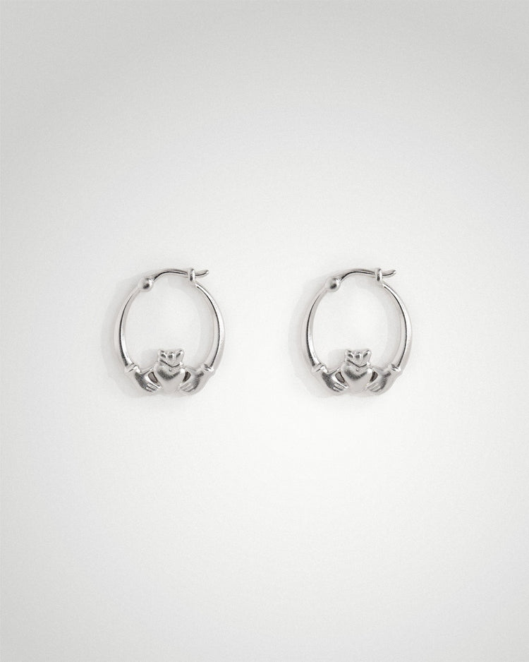 'Claddagh' Mid Hoops - LINES AND CURRENT