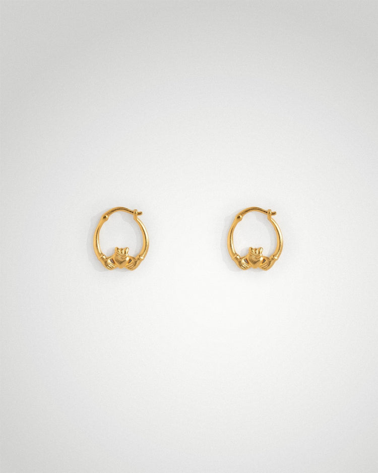 'Claddagh' Mini Hoops - LINES AND CURRENT