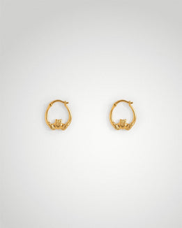 'Claddagh' Mini Hoops