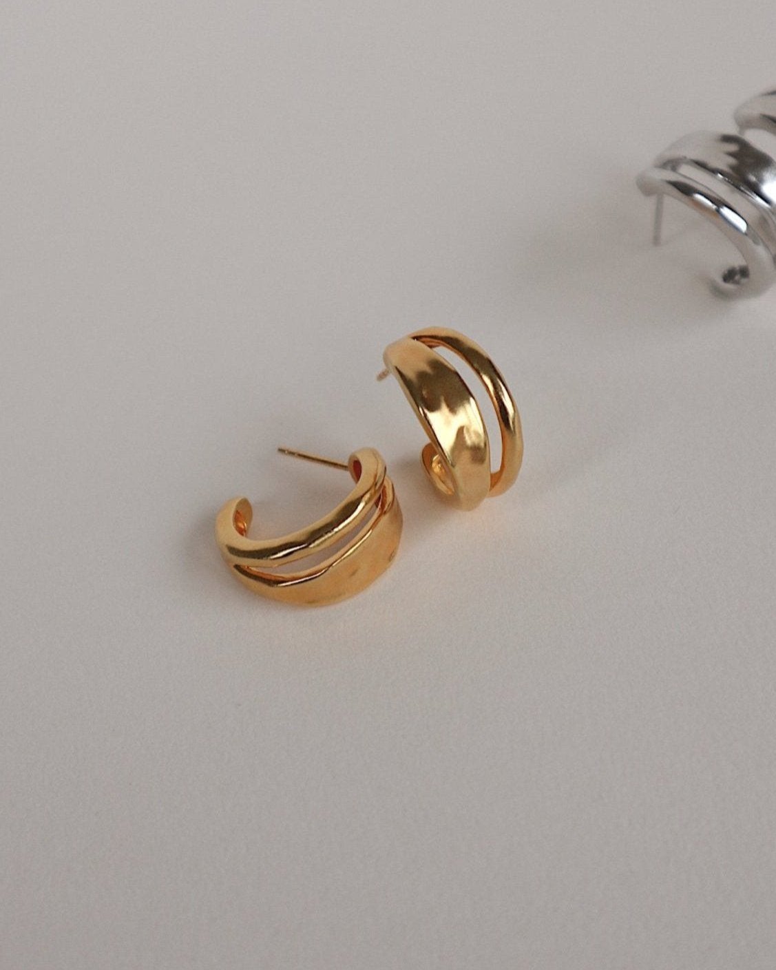 'Dalton' Double Hoops