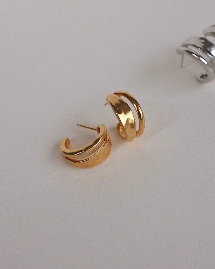 'Dalton' Double Hoops