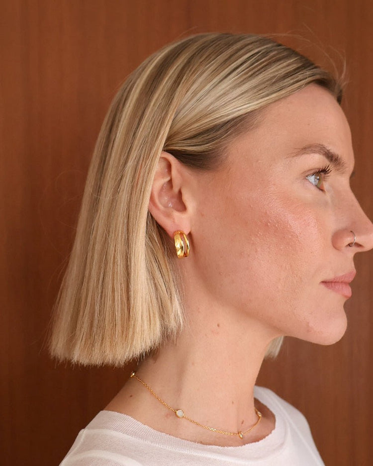 'Dalton' Double Hoops - LINES AND CURRENT