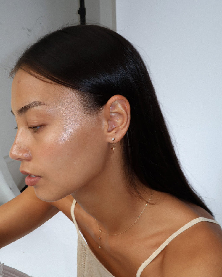 'Dawson' 9K Diamond Drop Earring - Lines & Current