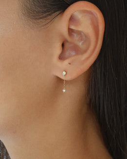 'Dawson' 9K Diamond Drop Earring